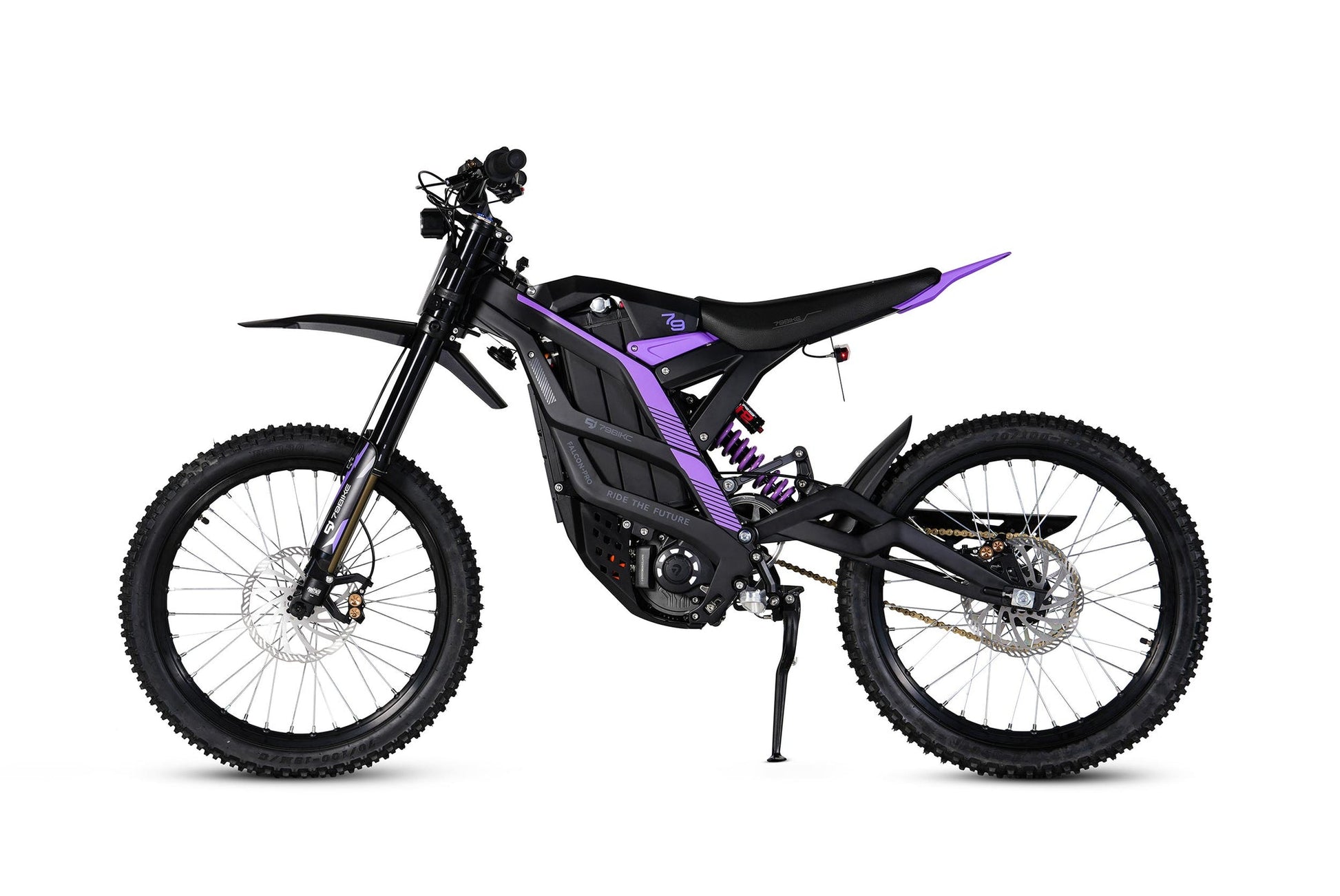 79BIKE-FalconPro-Black-frame-Purple-Left-side